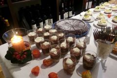 Dessert-Büffet beim zweiten Sponsorenessen der Partnerschaftsvereins-Kochclubs mit Chuchi Vlotho