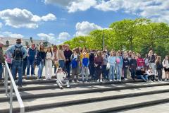 Besuchsfahrt 2022: Gruppenbild der Stadt-Rallye-Teilnehmenden, 27. Mai 2022