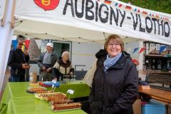 Heike Begemann-Dröge beim Abendmarkt am 26. September 2019 (Bild: Partnerschaftsverein Vlotho – Aubigny)