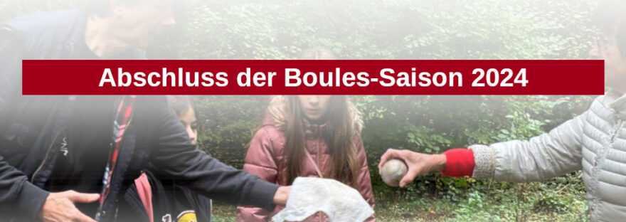 Seitenbanner Abschluss der Boules-Saison 2024