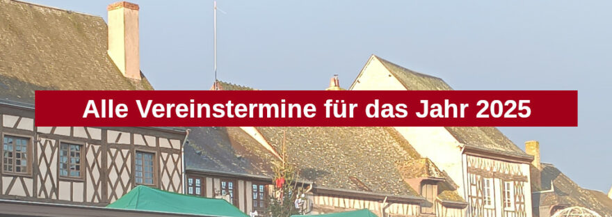 Banner für die Übersichtsseite der Vereinstermine 2025