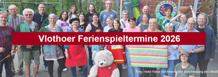 Seiternbanner Ferienspielprogramm 2026 (Bild: Heike Pabst, mit freundlicher Genehmigung des Westfalen-Blatts)